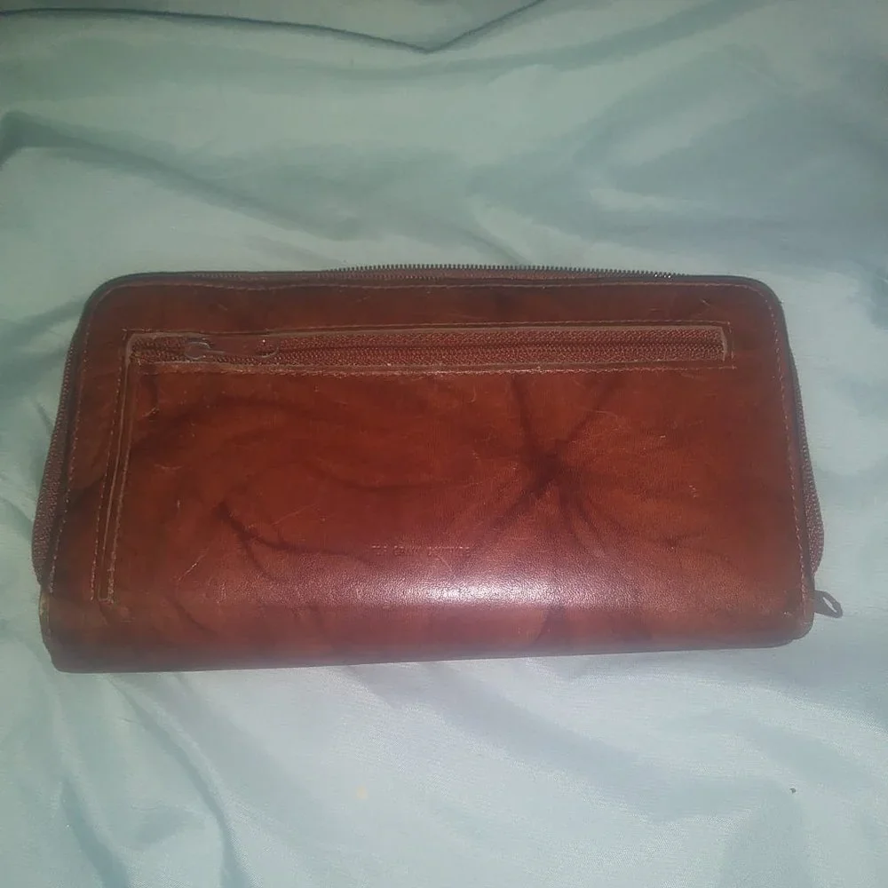 Vintage Womans Clutch / Wallet. Top Grain Cowhide